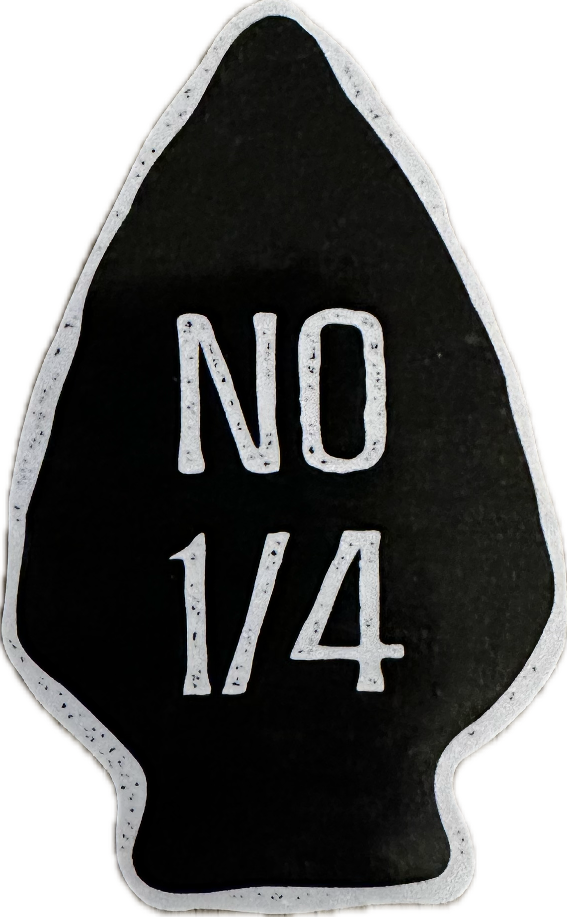 No 1/4 (No Quarter) Hi-Vis Decal