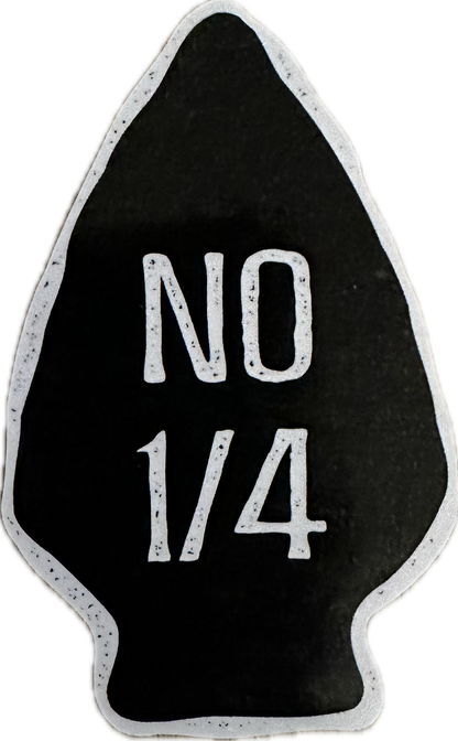 No 1/4 (No Quarter) Hi-Vis Decal