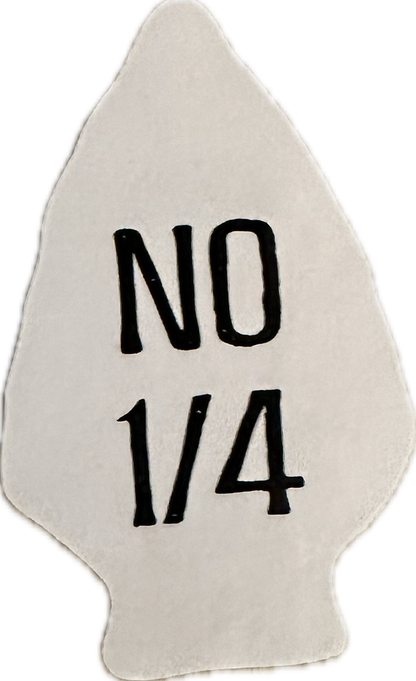 No 1/4 (No Quarter) Hi-Vis Decal