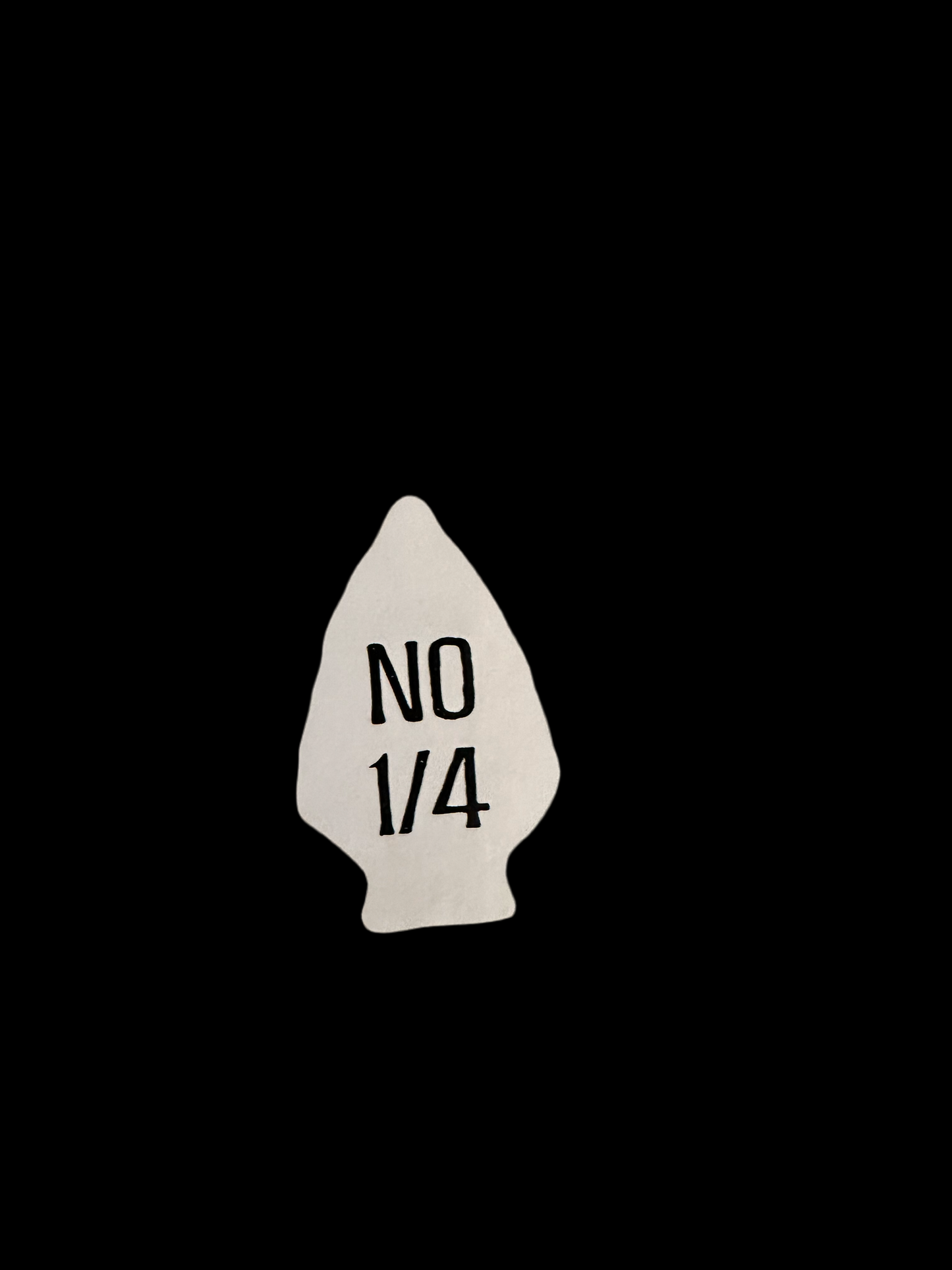 No 1/4 (No Quarter) Hi-Vis Decal