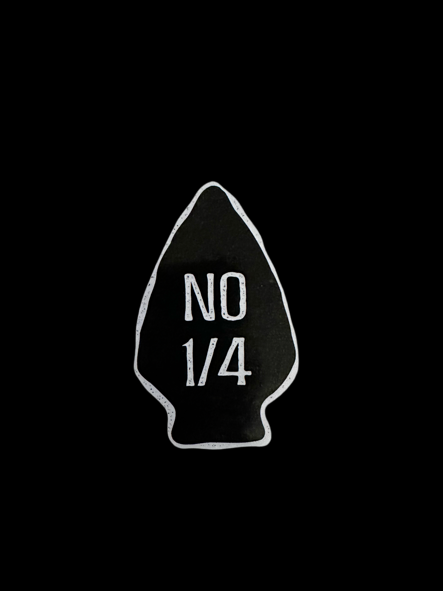 No 1/4 (No Quarter) Hi-Vis Decal