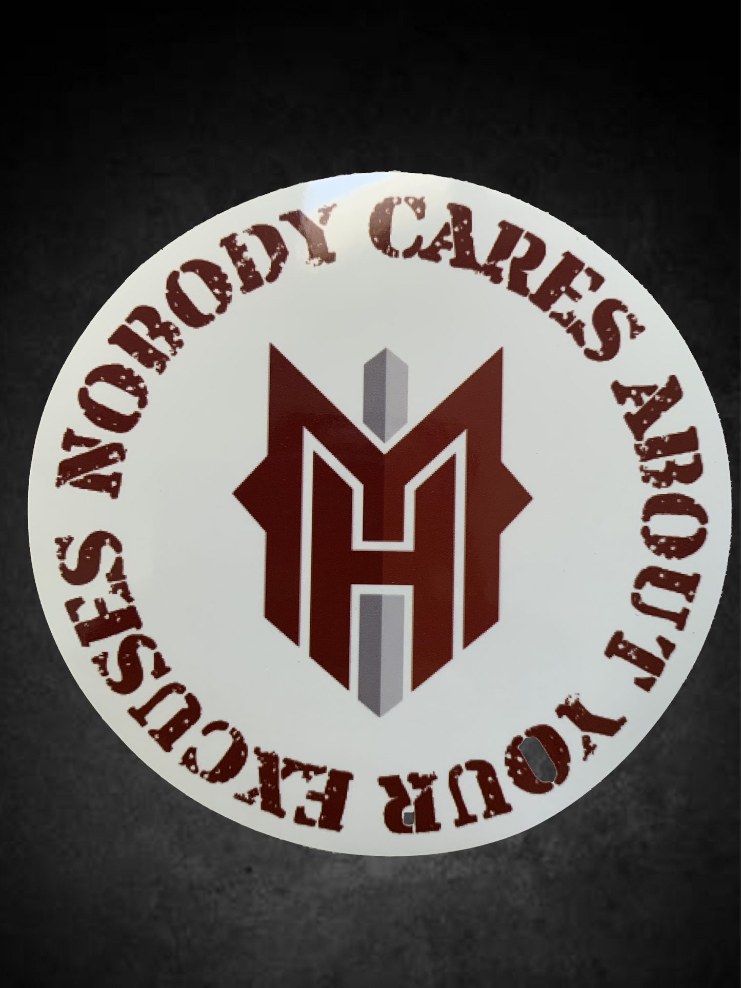 'Nobody Cares About Your Excuses' Decal